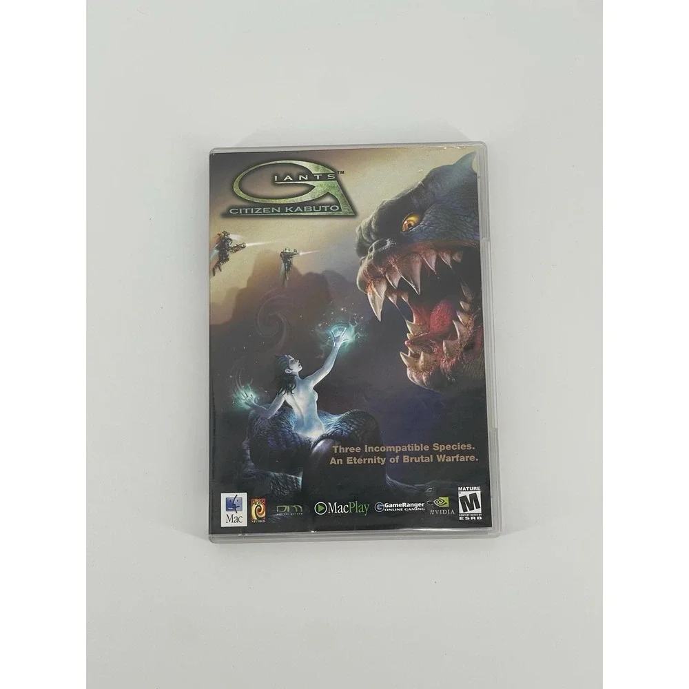 Giants Citizen Kabuto MacPlay CD Game Complete w/ Manual Tested Good Condition